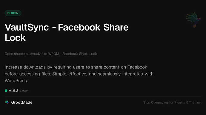 VaultSync - Facebook Share Lock