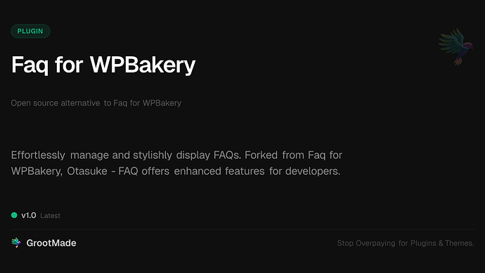 Faq for WPBakery