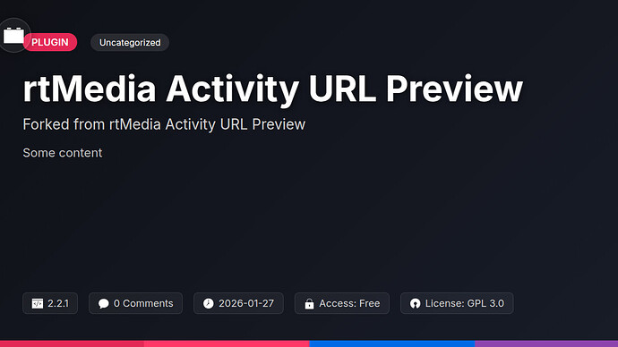 rtMedia Activity URL Preview