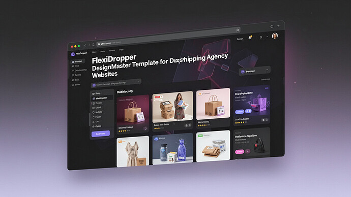 FlexiDropper - DesignMaster Template for Dropshipping Agency Websites