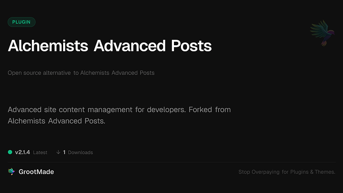 Alchemists Advanced Posts