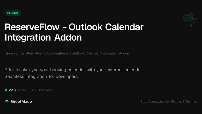 ReserveFlow - Outlook Calendar Integration Addon
