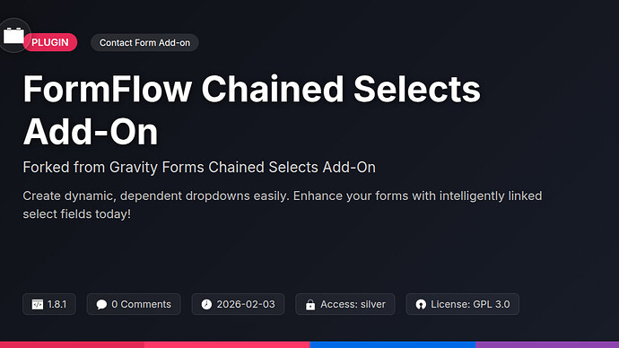 Damien Forms Chained Selects Add-On