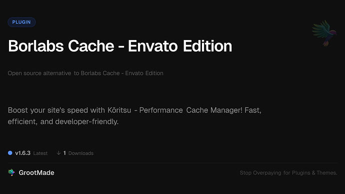 Borlabs Cache - Envato Edition