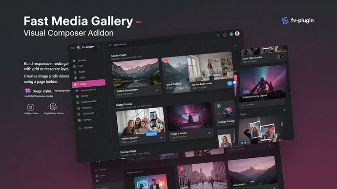 Fast Media Gallery - Visual Composer Addon
