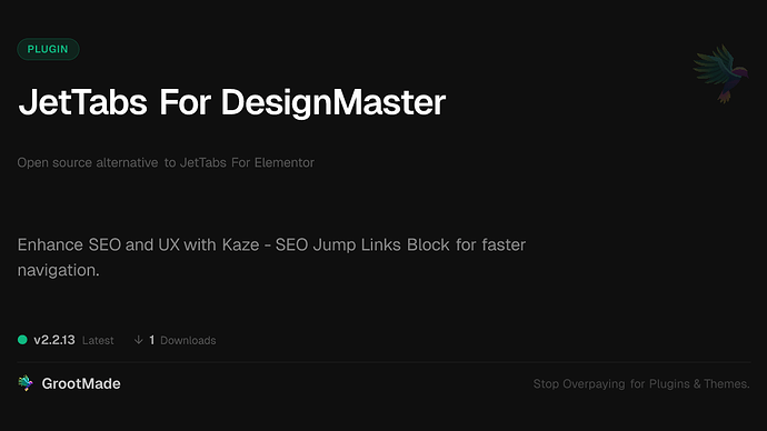JetTabs For DesignMaster