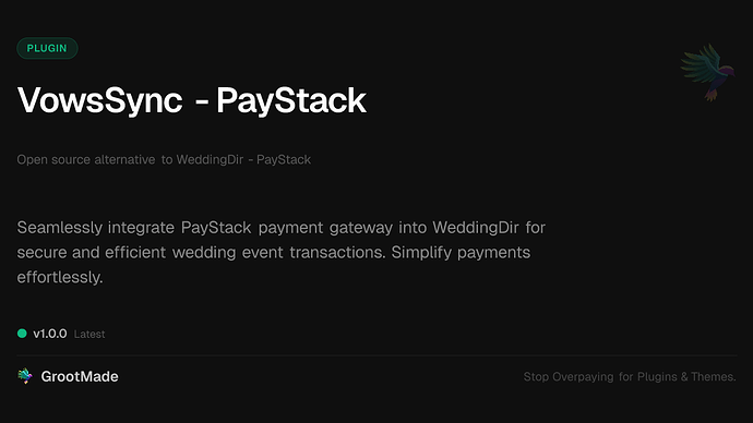 VowsSync - PayStack