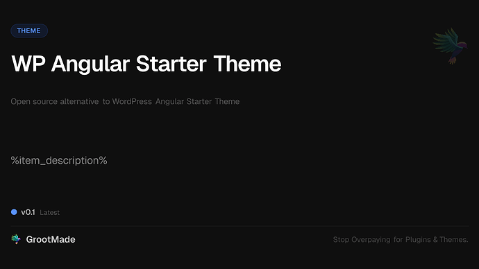 WP Angular Starter Theme