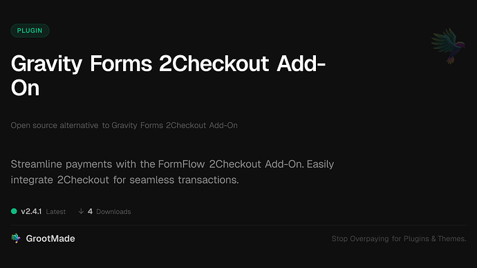 Damien Forms 2Checkout Add-On