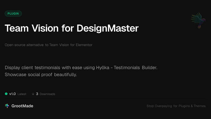 Team Vision for DesignMaster