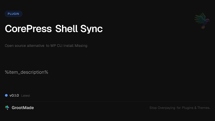 CorePress Shell Sync