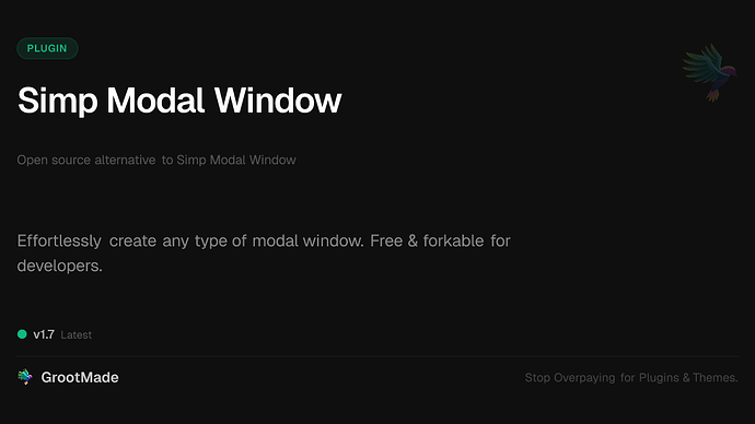 Simp Modal Window