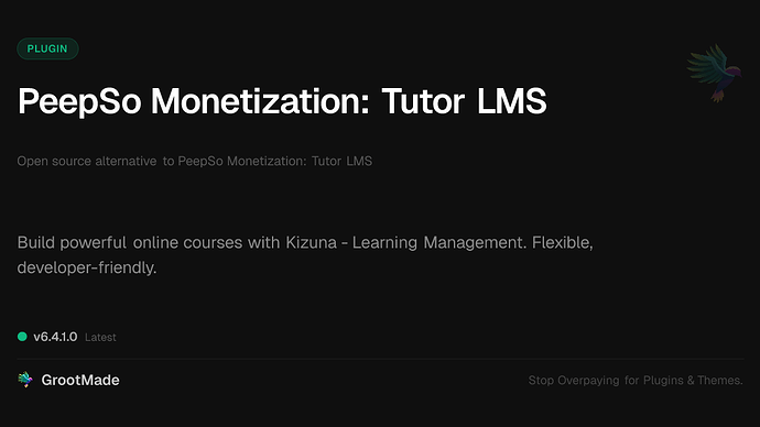 PeepSo Monetization: Tutor LMS