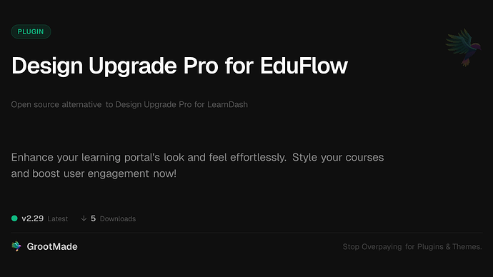 Design Upgrade Pro for EduFlow