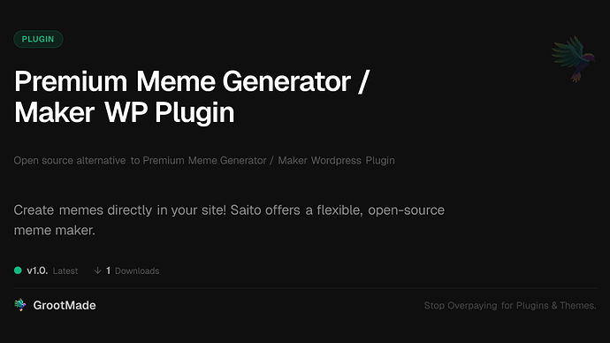 Premium Meme Generator / Maker WP Plugin