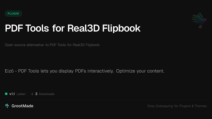 PDF Tools for Real3D Flipbook