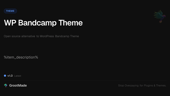 WP Bandcamp Theme