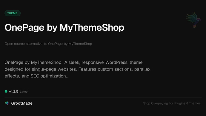 OnePage by MyThemeShop