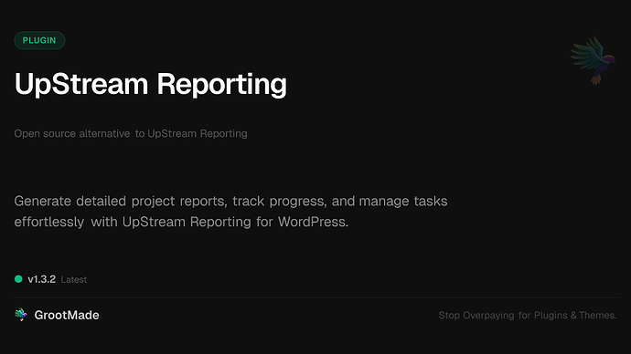 UpStream Reporting