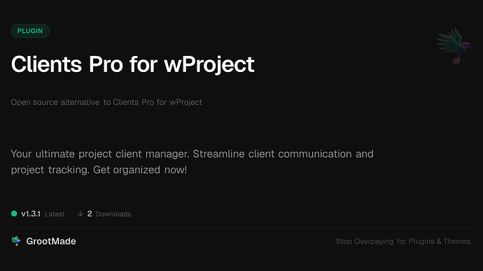 Clients Pro for wProject