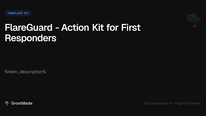 FlareGuard - Action Kit for First Responders