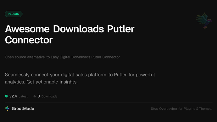 Awesome Downloads Putler Connector