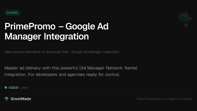 PrimePromo – Google Ad Manager Integration