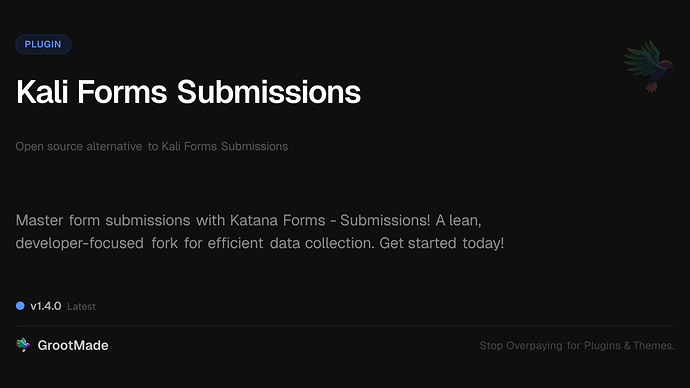 Kali Forms Submissions