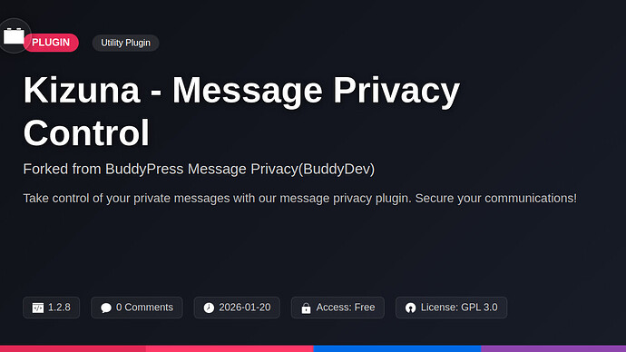 BuddyPress Message Privacy(BuddyDev)