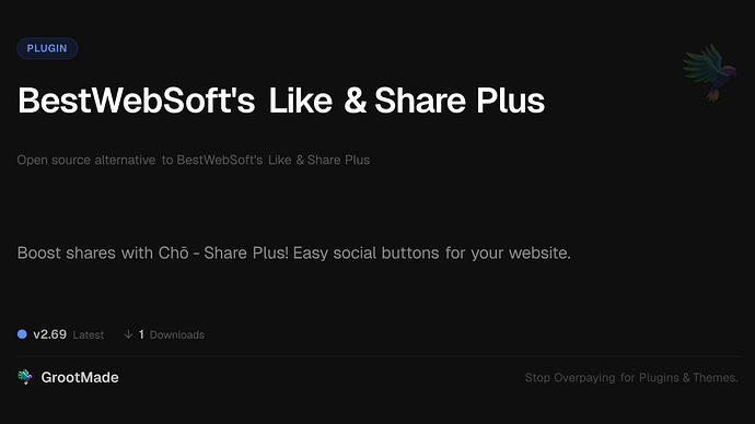 BestWebSoft's Like & Share Plus