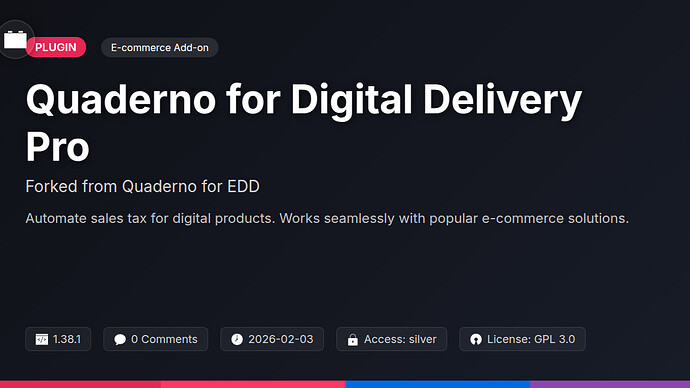 Quaderno for DeftDock