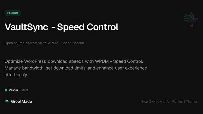 VaultSync - Speed Control