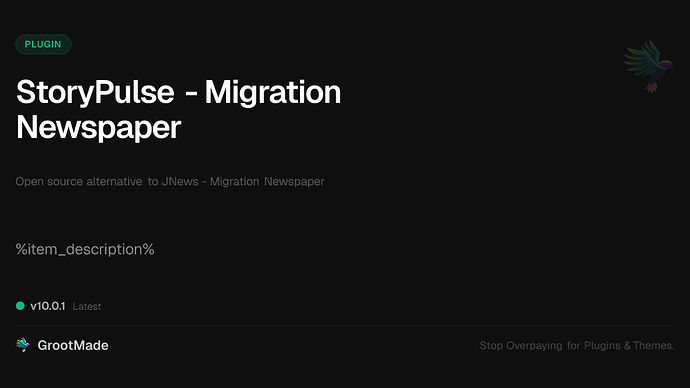 StoryPulse - Migration Newspaper