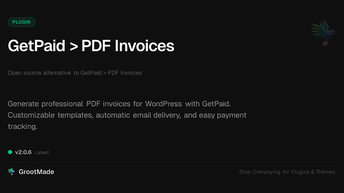 GetPaid > PDF Invoices