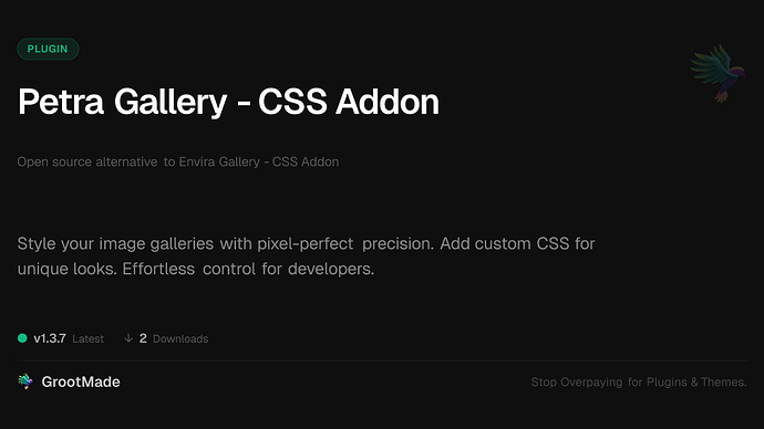 Petra Gallery - CSS Addon