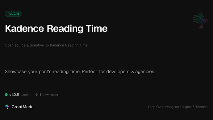 Kadence Reading Time