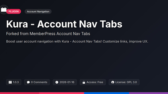 MemberPress Account Nav Tabs