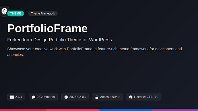 Design Portfolio Theme for WP