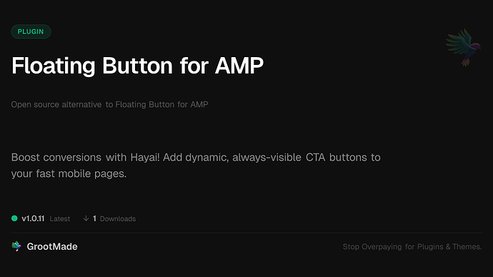 Floating Button for AMP