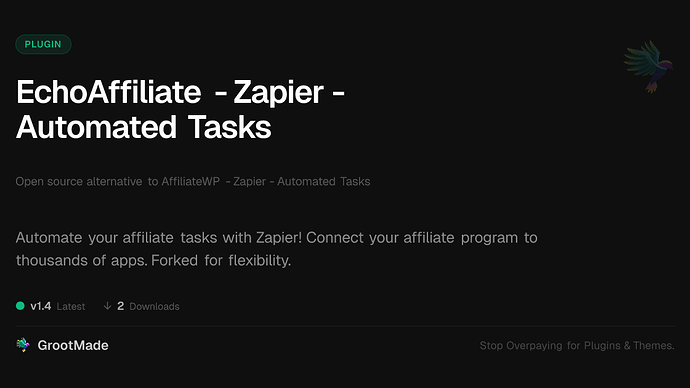 EchoAffiliate - Zapier - Automated Tasks