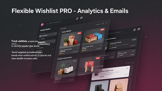 Flexible Wishlist PRO - Analytics & Emails