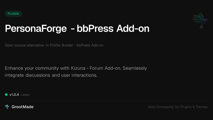PersonaForge - bbPress Add-on