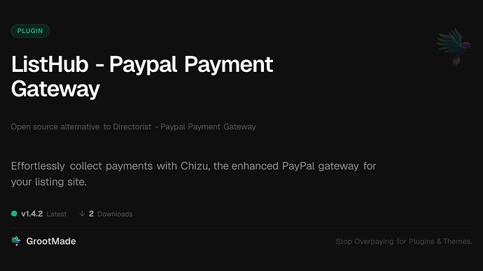 ListHub - Paypal Payment Gateway