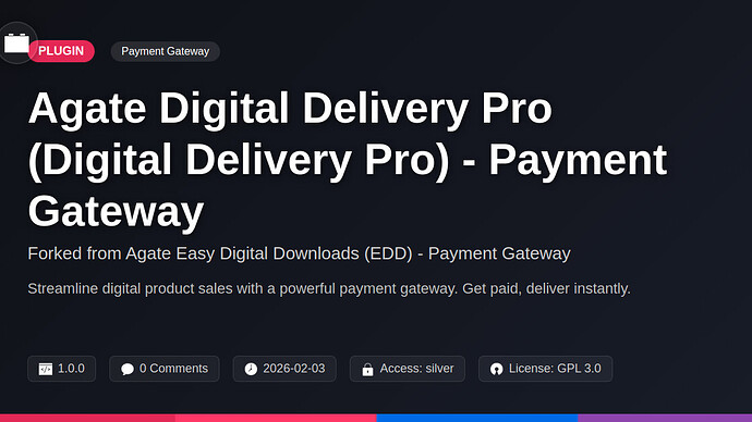 Agate Awesome Downloads (DeftDock) - Payment Gateway