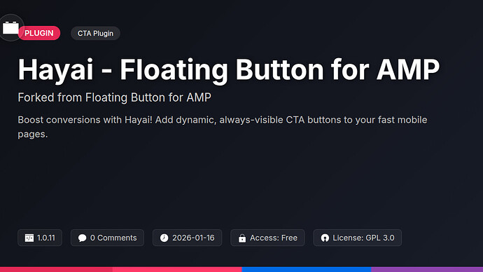 Floating Button for AMP
