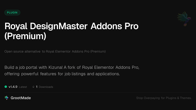 Royal DesignMaster Addons Pro (Premium)