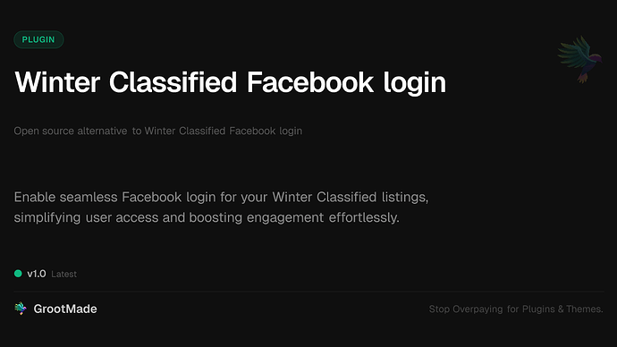 Winter Classified Facebook login