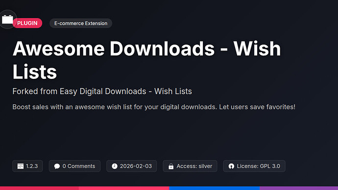 Awesome Downloads - Wish Lists