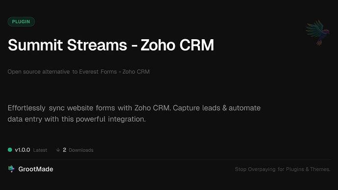Summit Streams - Zoho CRM