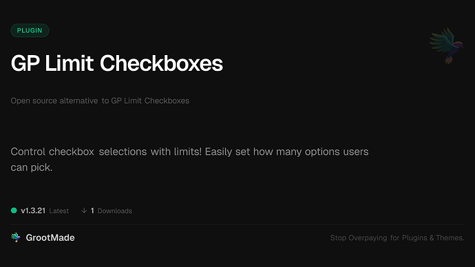 GP Limit Checkboxes
